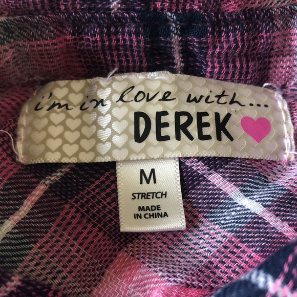 Pink Plaid Button up Shirt - Picture 2 of 6